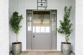 A sleek modern kitchen in a light and airy vaulted space. 17 Popular Front Door Colors For Houses