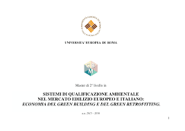 sistemi di qualificazione ambientale nel mercato edilizio europeo e ...