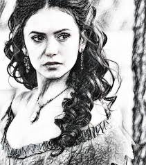Art Katherine Pierce Katerina Petrova Vampire Drawings Iron Man Drawing Drawings