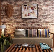 Robot Check Faux Brick Walls Brick Wallpaper Roll Wallpaper Living Room