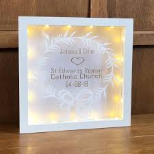 Personalised Wedding Light Up Frame Wedding Gift Anniversary Gift Light Up Box Frame Wedding Gift Bedroomde Anniversary Frame Wedding Gifts Wedding Frames