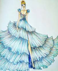 Cinderella Fashion Illustration Dresses Fashion Sketches Fashion Drawing Dresses