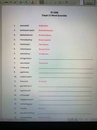How many words can you make out of asiagnlot? Solved Can Anyone Help Me Unscramble These Words I Can T Chegg Com