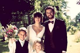 The German Wedding Incident Of Alexander Jacqueline Bride And Groom With Ring Bearer And Flower Girl
