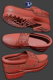 3d Boots Footwear 3d Model Wireframes Tsymbals Design Shoe Boots Boots Footwear