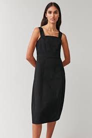 Sleeveless Cotton Dress Black Dresses Cos Gb In 2020 Sleeveless Cotton Dress Cotton Dresses Dresses