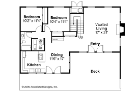 The upper floor can be either used as a sleeping loft or for storage space. A Frame House Plans Cascade 10 034 Associated Designs