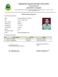 Berikut ini adalah berkas contoh profil sekolah. Profil Kepala Sekolah