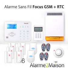 Ce type de système d'alarme avec ou sans fil exige le paiement d'un abonnement pour pouvoir accéder aux images vidéo de la caméra (ou. Alarme Maison Sans Fil Focus Gsm Rtc 5 6 Pieces Anti Incendie