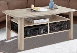 Der couchtisch und die polstermöbel im wohnzimmer zum beispiel. Pro Line Couchtisch Rechteckig Mit 2 Ablagekorben Otto