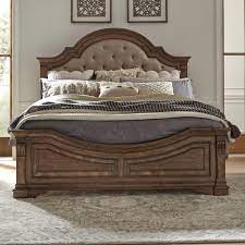 The headboard is layered with foam for comfort while real wooden slats and legs provide sturdy, durable support. Liberty Furniture Haven Hall 685 Br Okpb Traditional King Upholstered Panel Bed Gill Brothers Furniture Upholstered Beds