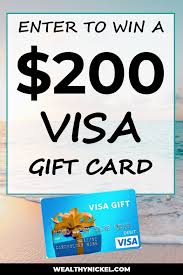 Enter To Win A Free 200 Visa Gift Card Visa Gift Card Gift Card Gift Card Giveaway