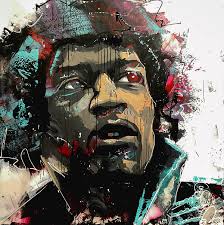 Jimi #2 Shower Curtain