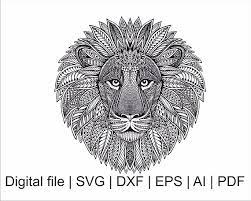 Download Lion Svg Lion Zentangle Mandala Svg Zentangle Svg Lion King Silhouette Lion Head Silhouette Animal Vector Lion Coloring Pages Mandala Pattern Lion Vector