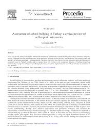 Bully lite version apk + data. Pdf Assessment Of School Bullying In Turkey A Critical Review Of Self Report Instruments