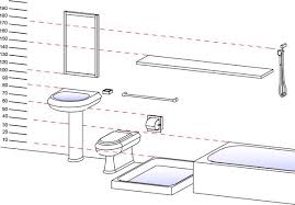 Bathroom accessories help transform a nice bathroom into a dream bathroom space! Sanitary Ware Dimensions Toilet Dimension Sink Dimensions Toilet Height Sink Height Bathroom Floor Plans Bathroom Dimensions Toilet Installation