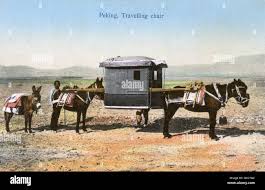 Sedan chair carried hi-res stock ...