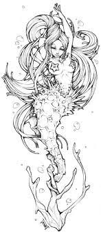 See more ideas about coloring pages, art tattoo, body art tattoos. Mermaid Coloring Pages Mermaid Drawings Mermaid Coloring