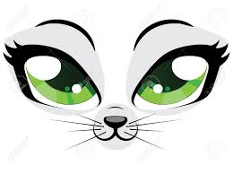 Cute Cartoon Kitten Face With Green Eyes On White Background Royalty Free Cliparts Vectors And Stock Illustration Image 25966557 If you decide to give your cat some silly cartoon or anime eyes, we'd love to see you add them to this list and vote for your. cute cartoon kitten face with green eyes on white background