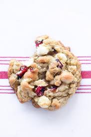 Cranberry White Chocolate Chip And Macadamia Nut Cookies Foodiecrush Com White Chocolate Macadamia Nut Cookies Macadamia Nut Cookies Cranberry Cookies