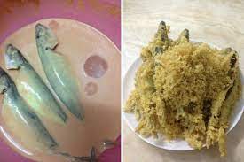 Goreng hingga kering dan berwarna kecoklatan. Inilah Teknik Sebenar Buat Bancuhan Ikan Celup Tepung Yang Halus Rangup Dan Sedap Walaupun Selepas Sejuk Semua Semua Semuanya