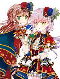 shanghaihoneybe かわいいアニメガール バンドリ イラスト 女の子イラスト