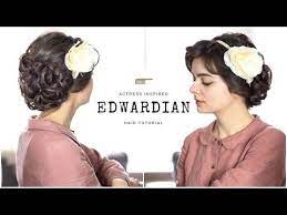 Soft Edwardian Hairstyle Tutorial Youtube Edwardian Hairstyles Hair Tutorial Victorian Hairstyles