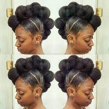 2015 wedding hairstyle ideas for relaxed & natural hair. 50 Updo Hairstyles For Black Women Ranging From Elegant To Eccentric Natural Hair Styles Hair Styles Mohawk Updo