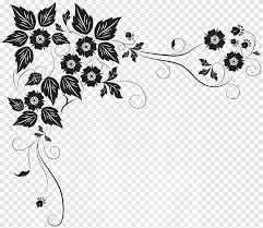 Maybe you would like to learn more about one of these? Perbatasan Bunga Hitam Prancis Hitam Bingkai Png Pngegg