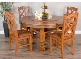 This round dining table comfortably sits up. 60 Round Table Adjustable Counter Height With Lazy Susan Loomlan