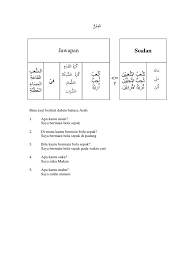 Kata kerja dalam bahasa arab disebut dengan istilah fi'il. Belajar Kata Kerja Asas