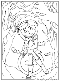 coraline coloring page