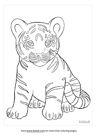The spruce / wenjia tang take a break and have some fun with this collection of free, printable co. Baby Tiger Coloring Pages Free Animals Coloring Pages Kidadl