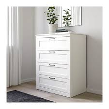 Songesand Komod S 4 Yashikami Belyj 82x104 Sm Kupit V Internet Magazine Ikea Bedroom Chest Of Drawers Chest Of Drawers Ikea