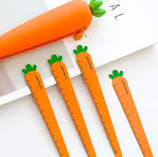 fresh carrot ruler metal ruler measuring straight ruler tool promotional gift stationery utiles