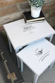 Makeover For Thrifted Nesting Tables Girl In The Garage Furniture Makeover Diy Painting Furniture Diy Nesting Tables