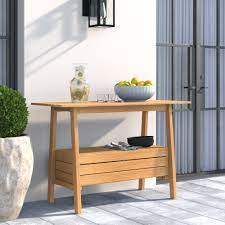 Also coined as a sofa table or entryway table, the treasured furnishing is often found in the living room, hallway, and bedroom.whether you're in the market for a console table for storage or aesthetic purposes, ylighting offers a. Outdoor Console Tables On Sale Now Wayfair