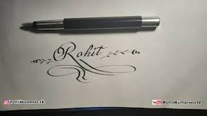 Apart from this, it also reached the milestone of $1 billion worldwide. Calligraphy Rohit With Parker Calligraphy Fountain Pen 4 Beautiful Rohit Name Design With Pen Youtube