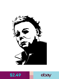 Michael Myers Vinyl Decal Sticker Halloween Carpenter Horror Monster Painting Art Projects Cricut Halloween Stencil Art