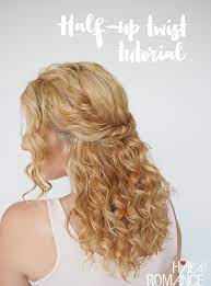Chic And Simple Half Up Twist Tutorial Hair Romance Curly Hair Styles Curly Hair Styles Naturally Half Up Hair