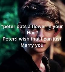 Peter Giving Black Flower