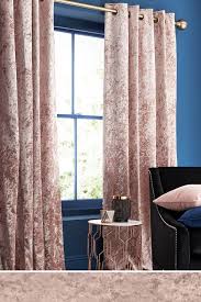 Next eyelet curtains chocolate with red velvet rose detail 53 x 54. Crushed Velvet Curtains All Curtains