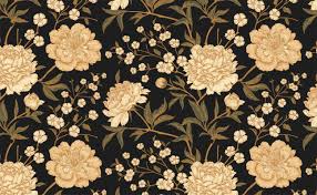 Check spelling or type a new query. Black Gold High Contrast Peony Blossom Seamless Wallpaper For Walls Chinese Garden