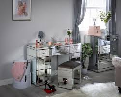 Back to garden patio & sofa sets. Monroe 7 Drawer Dressing Table Set With 1 X Stool In Silver Mirrored Furniture Lifestyle Furniture