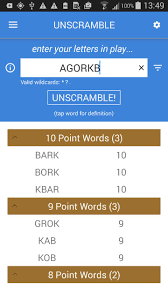 It will rearrange the letters to show you words made from these letters. Unscramble Letters For Android Apk Download