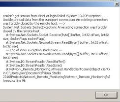 An existing connection was forcibly closed by the remote host. Unable To Read Data From The Transport Connection An Existing Connection Was Forcibly Closed By The Remote Host Stack Overflow