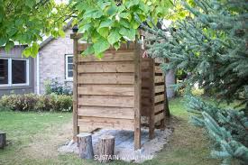 Framing 2 2x6 x 16'. Diy Outdoor Shower Enclosure Plans With Video Sustain My Craft Habit