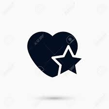 A Heart Star Icon Flat Design Best Vector Icon Spon Icon Star Heart Vector Design Design Black And White Custom