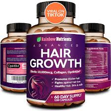 Amazon.com: Hair Growth Vitamins for Women | Biotin 10,000mcg, Collagen,  Patented OptiMSM®, goMCT®, Saw Palmetto | Naturally Regrow Stronger &  Healthier Hair, Skin and Nails | Stops Hair Loss | 60 Day