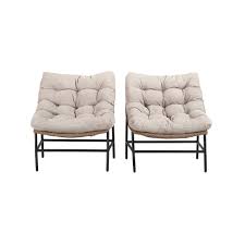 Add a touch of comfort to your home with the better homes & gardens papasan chair with cushion. Manor Park Outdoor Patio Papasan Chairs Set Of 2 Natural Walmart Com Walmart Com